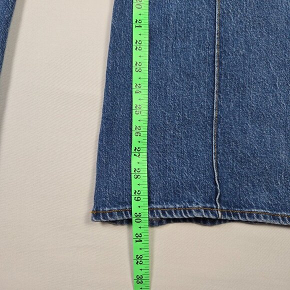 LOFT Exaggerated Flare Jeans Size 4 High Waist Stretch Boho Retro Y2K Vibe - Picture 9 of 13